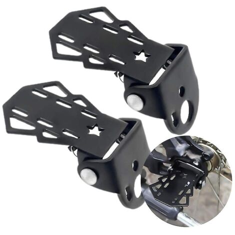 Lot de 2 repose-pieds arrière pliables pour vélo enfant, antidérapants et universels, pour une sécurité optimale.