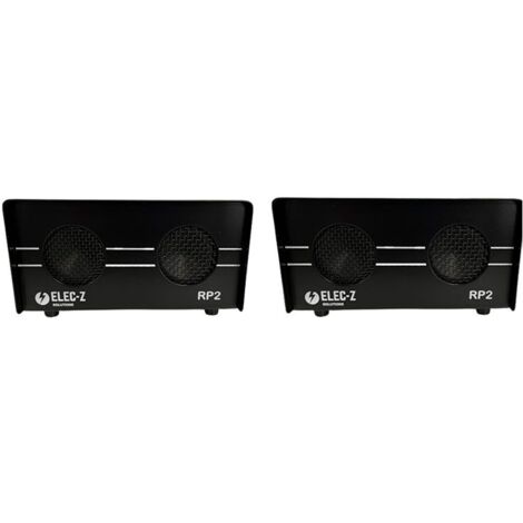 Lot de 2 répulsifs ultrasons anti rongeurs – Couverture jusqu'à 350 m² – Réglage manuel des fréquences – Inoffensif pour animaux domestiques – Satenco - 325m2