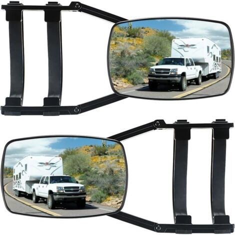 Lot de 2 rétroviseurs universels pour caravane, caravane, remorquage, caravane, pour tous les types de véhicules courants