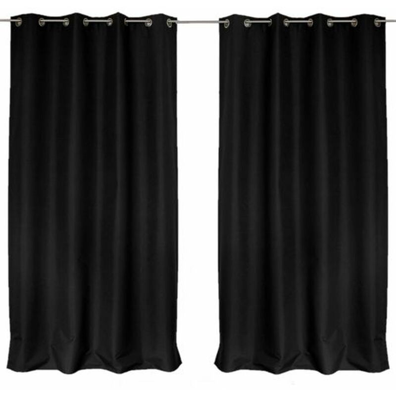 Lot de 2 Rideaux occultants Ibiza à 8 œillets