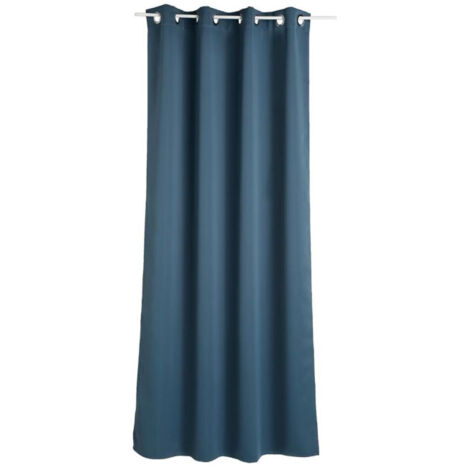 Lot de 2 Rideaux Occultants "Kerry" 135x240cm Bleu Orage