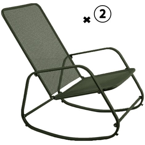 Chaise pliante en acier Figari - Essenciel Green