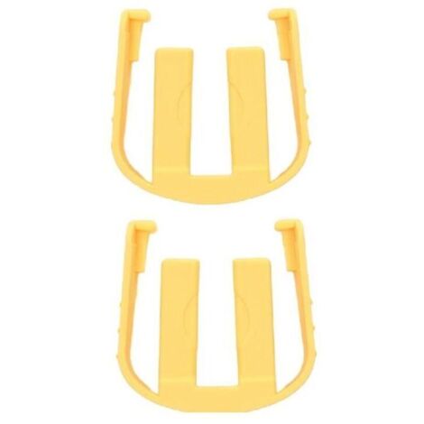 Lot de 2 rondelles de voiture, autres outils de jardin, connecteur rapide, boucle, clip en C, pièces de rechange, convient pour Karcher K2, K3, K7, jaune