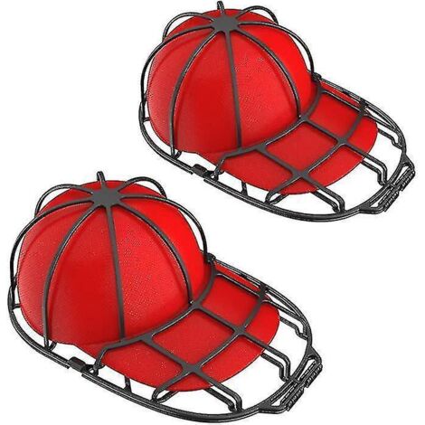 Lot de 2 rondelles pour casquette de baseball, nettoyantes et protectrices, noires.