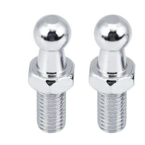 Lot de 2 Rotule De Verin Voiture M8, Goujon à Bille De 8mm Joint à Rotule De Jambe De Force à Gaz 10mm Goujon à Bille Capot Strut Goujon à Bille Goujon à Bille à Gaz Rotule M8 Rotule De Verrin
