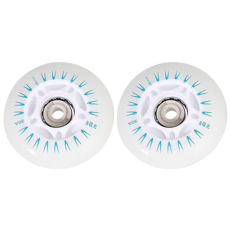 Fei Yu - Lot de 2 roues clignotantes pour patins à glace