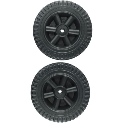 Lot de 2 roues de rechange pour barbecue à gaz et autres marques de 150 cm (noir)