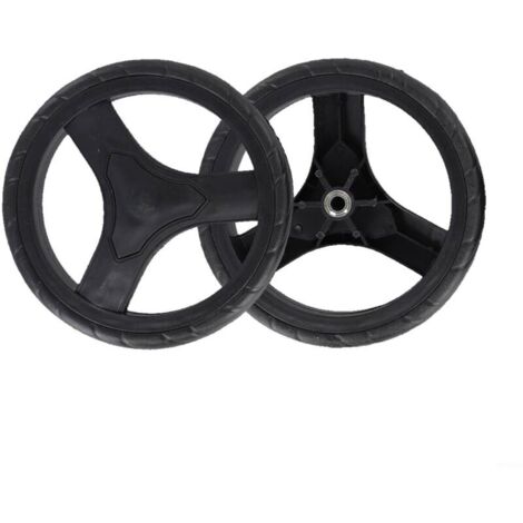 Lot de 2 roues de rechange pour caddie de courses - 170 mm - Pour chariots de courses - Bagages