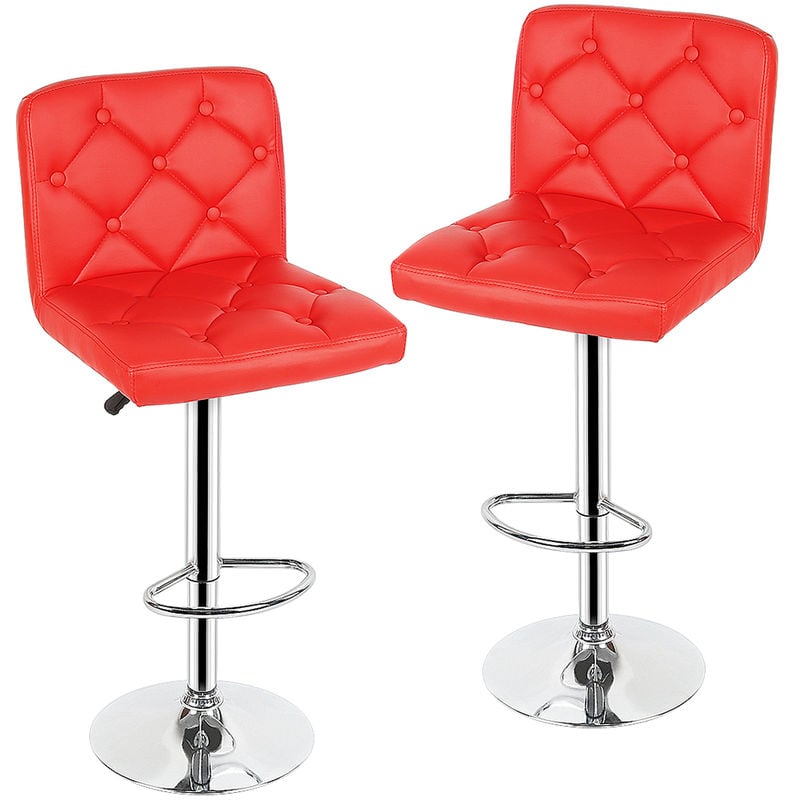 Lot de 2 (rouge)<strong>tabouret</strong> bar,<strong>tabouret</strong> haut a dossier