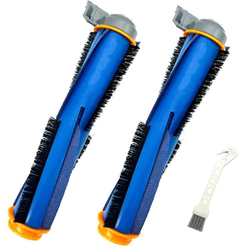 Lot de 2 rouleaux de brosses de rechange AV2501S compatibles avec les aspirateurs robots Shark AV2501AE RV2502AE AV2511AE UR2500SR RV2610WD RV2620WD