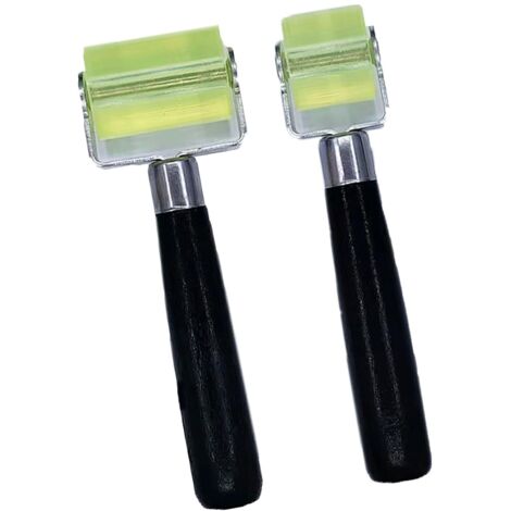 Lot de 2 rouleaux de pressage pour isolation acoustique de voiture - 3 cm - Rouleau de colle - Rouleau de couture de 5 cm - Rouleau de papier peint - Rouleau de papier peint - Rouleau en silicone