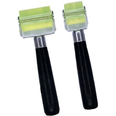 Lot de 2 rouleaux de pressage pour isolation acoustique de voiture - 3 cm - Rouleau de colle - Rouleau de couture de 5 cm - Rouleau de papier peint - Rouleau de papier peint - Rouleau en silicone