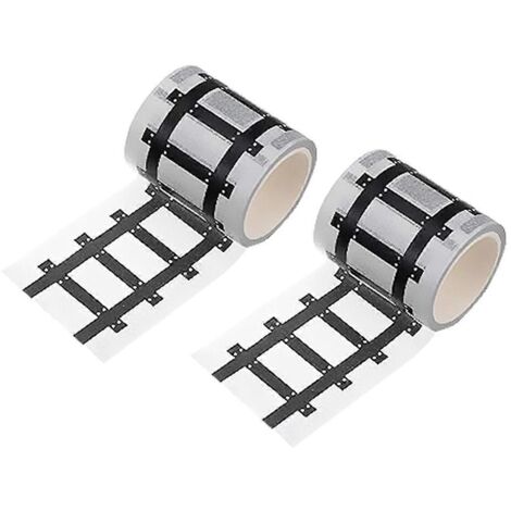 Lot de 2 rouleaux de ruban adhésif noir de 10 mètres (33 pieds) pour carnets de croquis, scrapbooking et agendas.