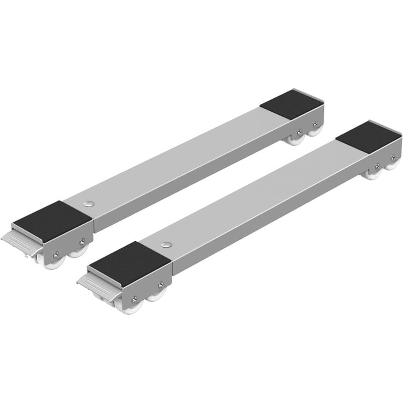 Aougo - lot de 2 roulettes de transport moblies lave-linge sous châssis pour lave-linge réfrigérateur sèche-linge, congélateur jusqu'à 300 kg, avec