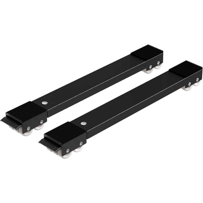 Aougo - lot de 2 roulettes de transport moblies lave-linge sous châssis pour lave-linge réfrigérateur sèche-linge, congélateur jusqu'à 300 kg, avec