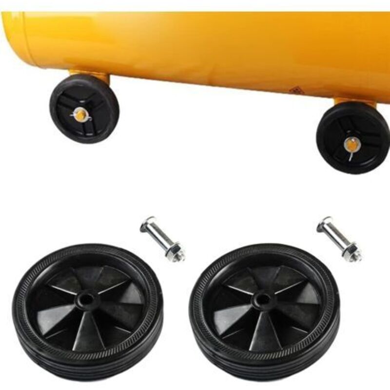 Lot de 2 roulettes pour compresseurs d'air, accessoires pour compresseurs d'air, amortissantes, antidérapantes, silencieuses, 148 mm