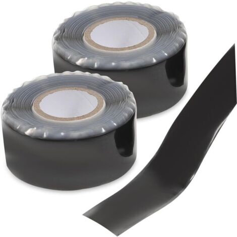 Lot de 2 Ruban De Réparation De Tuyau D'eau Ruban De Réparation De Plombiers Bande Congélateur Bande De Fil Ruban Adhésif En Vinyle Durite Lave-vaisselle Réfrigérateur Caoutchouc