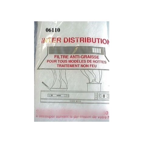 Lot de 2 sachets de filtres anti-graisse pour Hotte GAGGENAU 252288