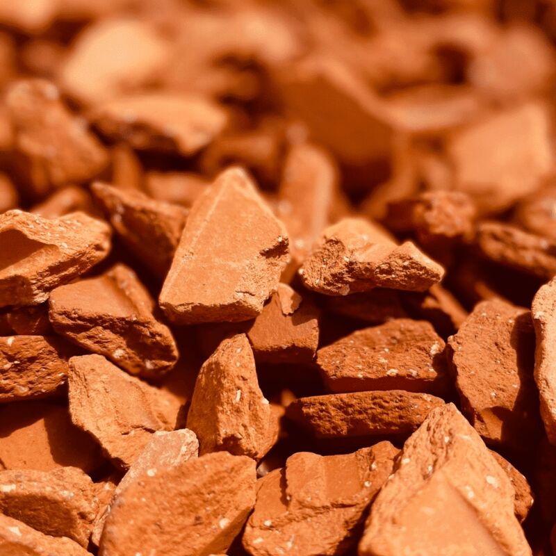 King Matériaux - Lot de 2 sacs de +/- 20 kg - Brique Concassée Décorative 8/14