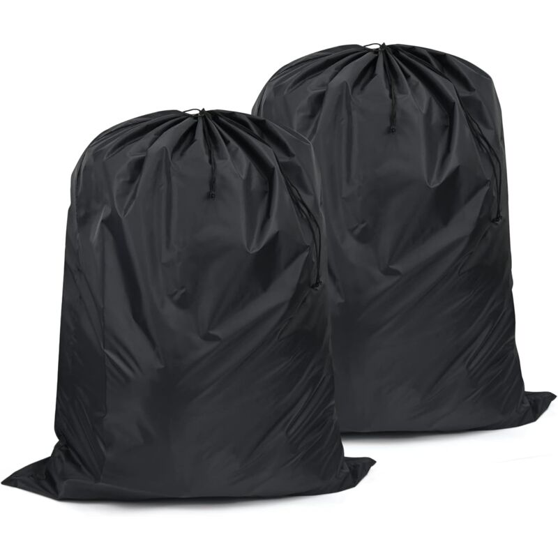 Lot de 2 sacs de rangement extra larges avec cordon de serrage - 110 x 140 cm - Tissu Oxford pliable - Grande capacité - Organisateurs sous le lit