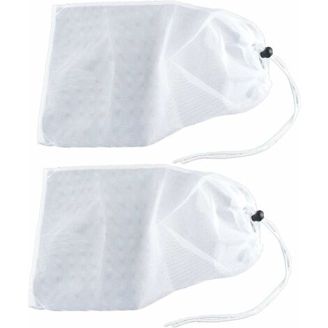 Lot de 2 sacs de rechange pour aspirateur de feuilles de piscine/collecteur de feuilles/broyeur de feuilles/embouchoir de feuilles/maître de feuilles avec cordon de verrouillage