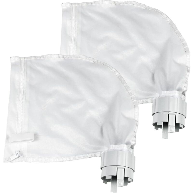 Lot de 2 Sacs Filtrants pour Nettoyeur de Piscine Convient pour Polaris360 et 380- Blanc