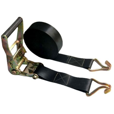Lot de 2 Sangle avec cliquet 2 tonnes 5 m x 38mm