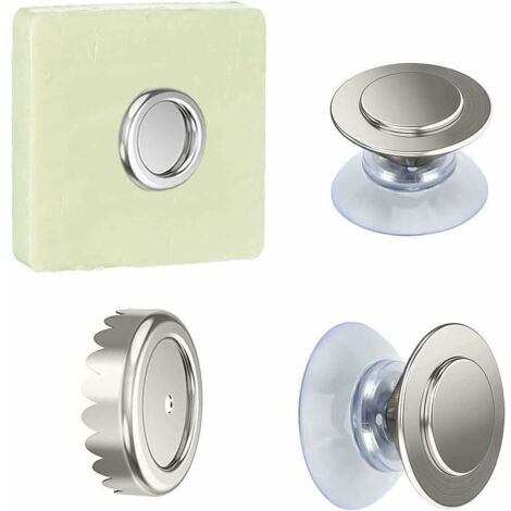 Lot de 2 Savon Magnétique Porte,Inoxydable Mural Porte-Savon Magnétique,ni Colle,avec Ventouse Pratique et Puissant