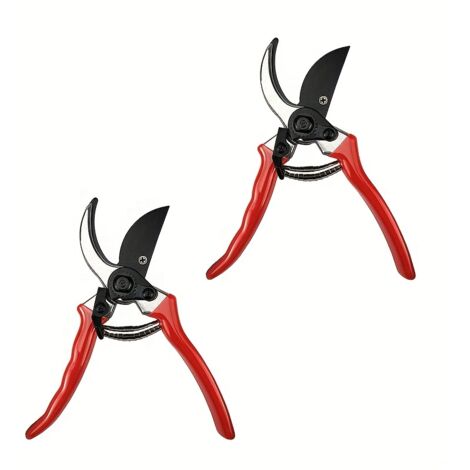 Lot de 2 Sécateurs de Précision – Lames en Acier Inoxydable, Poignées Ergonomiques pour Bonsaï, Haies et Arbres