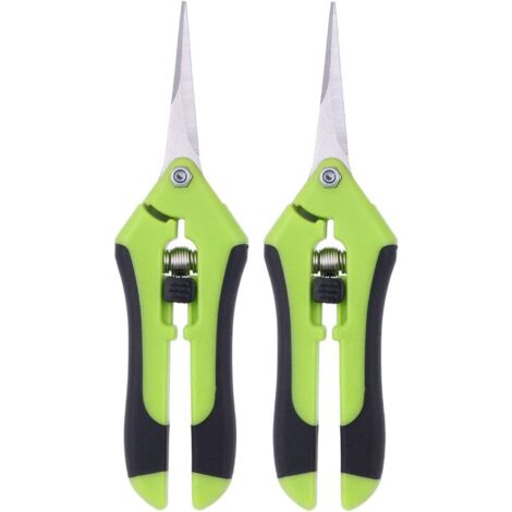 Lot de 2 sécateurs professionnels en acier inoxydable