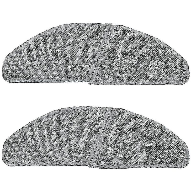 Lot de 2 serpillères en polyester pour aspirateur robot