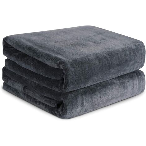 Lot de 2 serviettes de bain - Draps de Bain 80180cm Grande Serviettes très absorbantes, 80180cm(Gris)