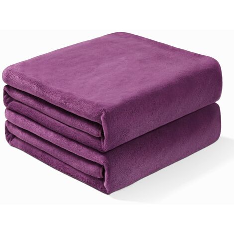 Lot de 2 serviettes de bain - Draps de Bain 80180cm Grande Serviettes très absorbantes, 80180cm(Prune)