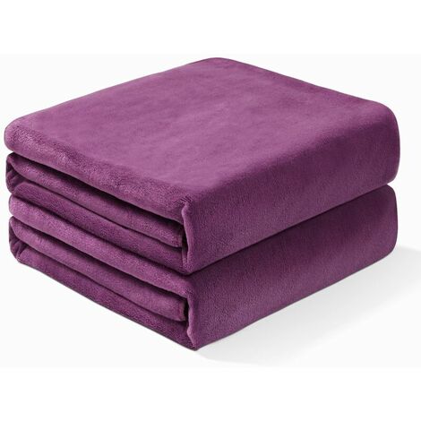 Lot de 2 serviettes de bain - Draps de Bain 80180cm Grande Serviettes très absorbantes, 80180cm(Prune)