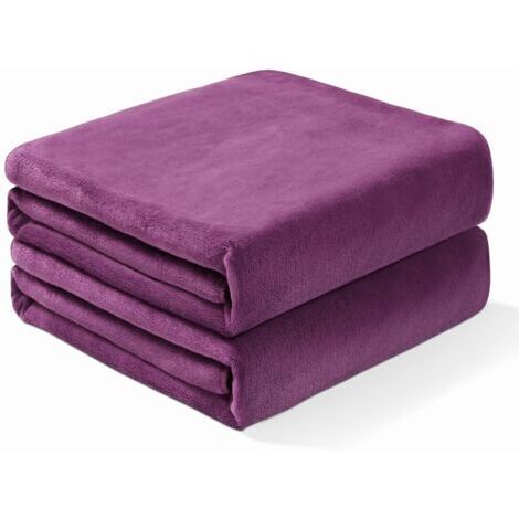 Lot de 2 serviettes de bain - Draps de Bain 80180cm Grande Serviettes très absorbantes, 80180cm(Prune)