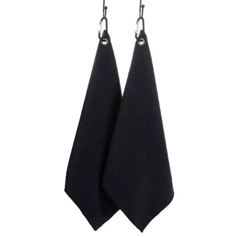 Lot de 2 serviettes de golf , serviette de sport en microfibre, pour le golf, le yoga, le camping, la gym