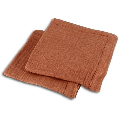 Lot de 2 serviettes de table en coton
