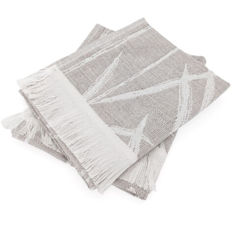 Lot de 2 serviettes invité coton 33x50cm collection DRY DANDELION beige