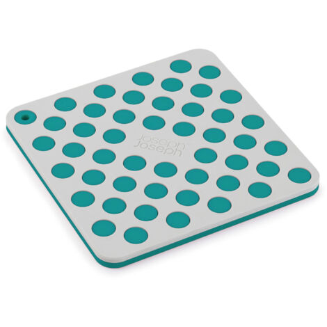 Lot de 2 sets de table empilables en silicone JosephJoseph Duo Spot-On - design avec points en relief, résistant à la chaleur jusqu'à 220 °C, lavable au lave-vaisselle.
