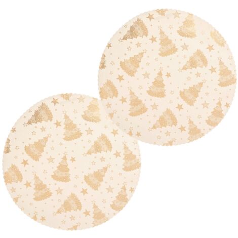 Lot de 2 sets de table en velours SAPIN
