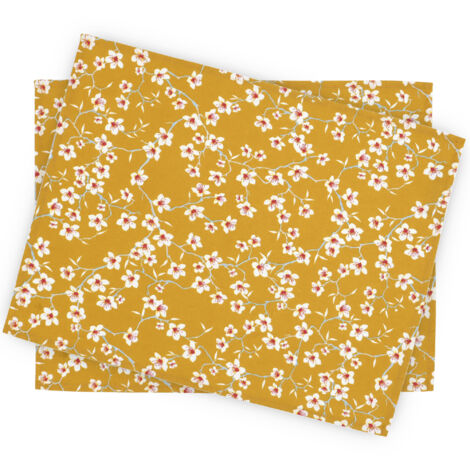Lot de 2 sets de table enduit AMANDIER 35x45 cm