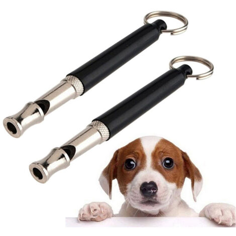 Lot de 2 sifflets professionnels pour chien,fréquences réglables et verrouillage de fréquence,sifflet professionnel à ultrasons pour dressage de chien pour rappel et contrôle des aboiement—Oi-FRIS