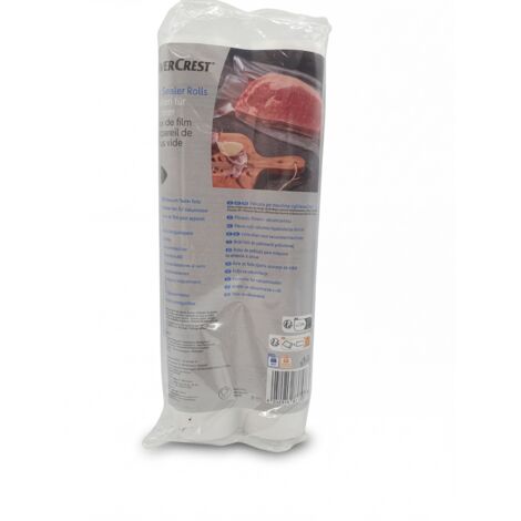 [Lot de 2] - SILVERCREST - Rouleaux de film pour appareil de mise sous vide - 28cm - Sans BPA - Compatible cuisson sous vide - Voir photos