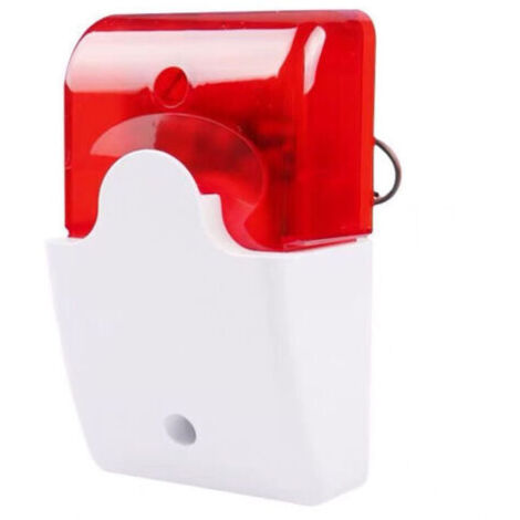 Lot de 2 sirènes stroboscopiques filaires 12V – Alarme sonore 110dB – Lumière rouge LED – Pour sécurité maison, usine, bureau