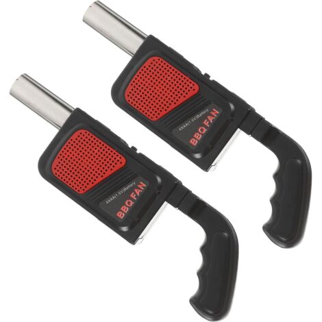 Lot de 2 Souffleurs d'Air Portatifs pour Barbecue Électriques à Piles Aa