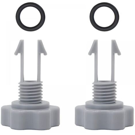 Lot de 2 soupapes de décharge d'air et joint torique de rechange pour pompe de filtration Intex 10460 10264