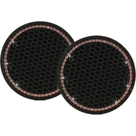 lot De 2 Sous-verres De Voiture Bling, Sous-verre De Porte-gobelet De Boisson, Tapis De Tasse D'insertion De Strass En Cristal Automatique Univers