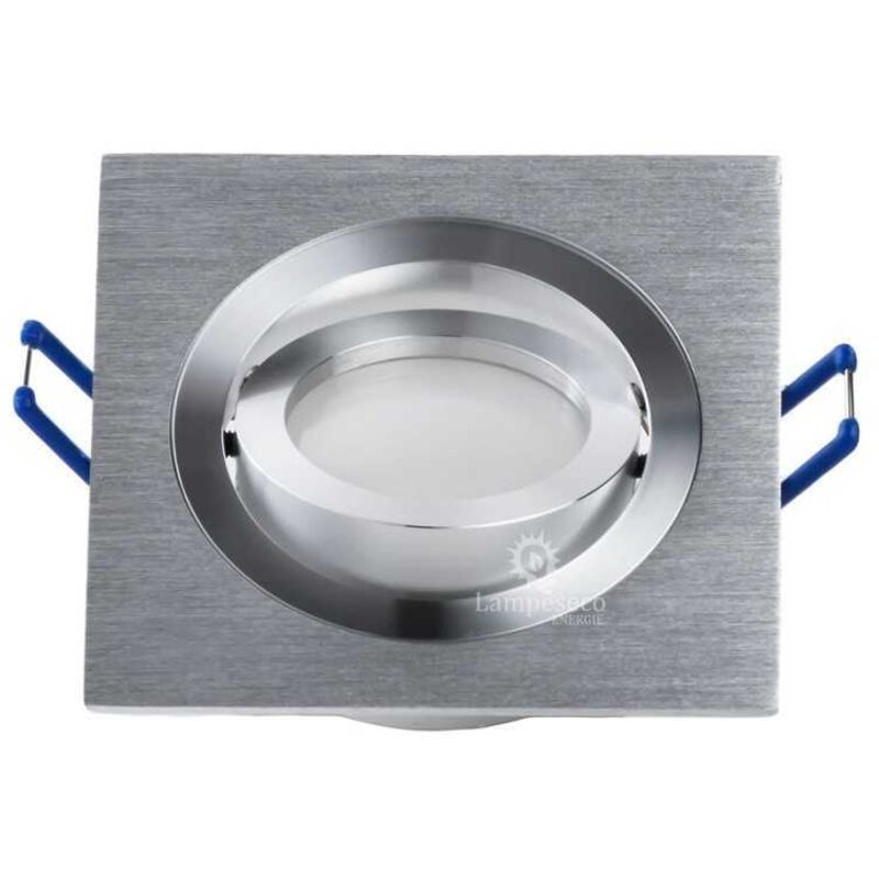 Lot de 2 Spot led encastrable orientable carré 5w eq. 50w, blanc neutre