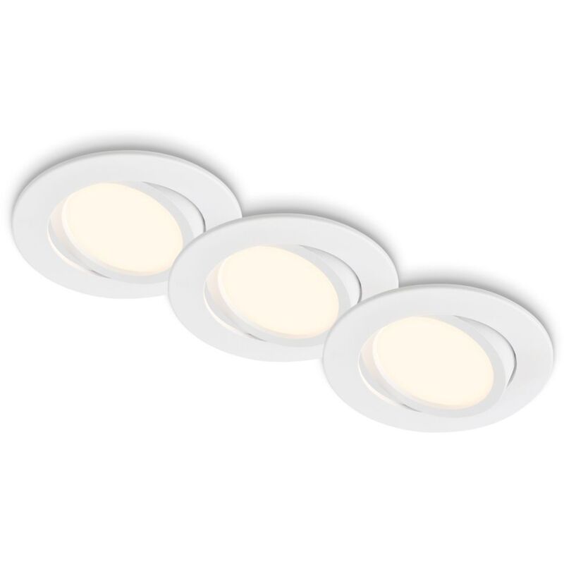 Lot de 3 spots LED encastrables LED Spots encastrables Blanc chaud Orientables Couloir