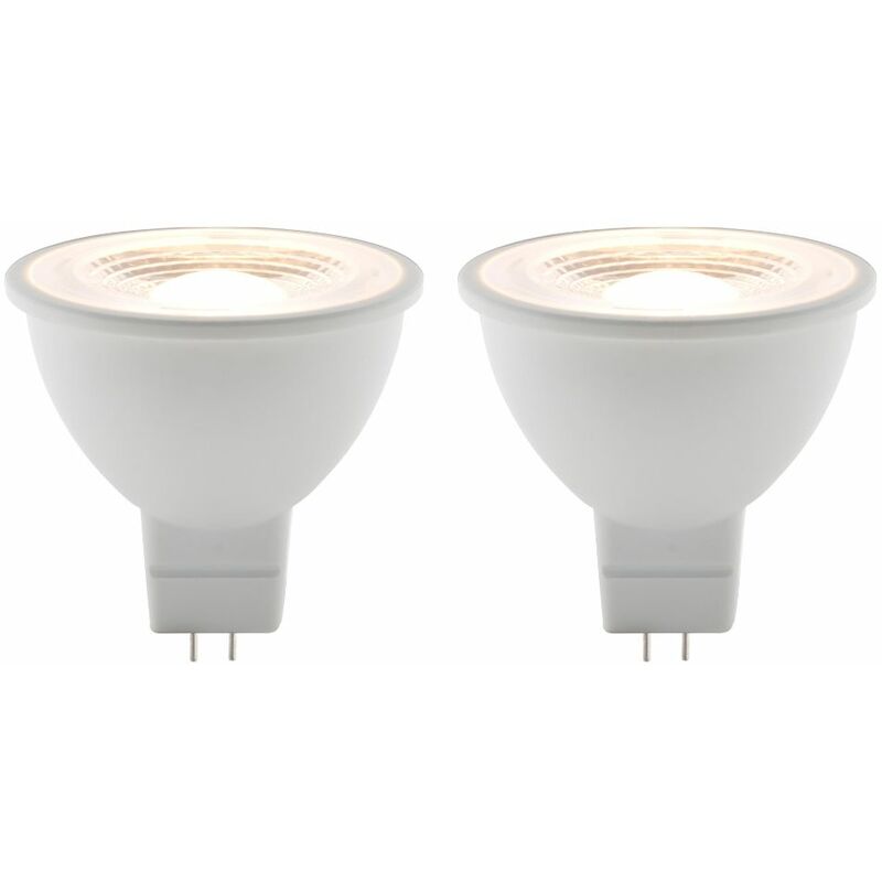 Elexity - Lot de 2 spots led 5W GU5,3 350lm 2700K - Blanc chaud Elexity - Lot de 2 spots led 5W GU5,3 350lm 2700K - Blanc chaud